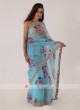 Attractive Turquoise Color Saree