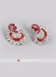 Beautiful Red Party Wear Earrings