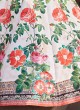 Floral Printed Lehenga In Off White Color