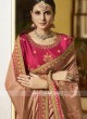 Embroidered Saree with Contrast Blouse