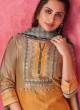 Shagufta Golden Orange Salwar Kameez