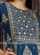 Soft Silk Kurti In Indigo Blue