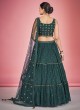 Green Lehenga Choli In Georgette With Embroidered Work