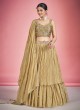 Georgette Wedding Lehenga Choli In Dark Beige