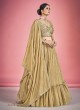 Georgette Wedding Lehenga Choli In Dark Beige