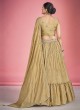 Georgette Wedding Lehenga Choli In Dark Beige