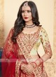 Beige and Red Lehenga Choli