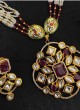 Kundan Classic Long Necklace Set For Women