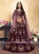 Brown Patch Embroidery Lehenga Choli