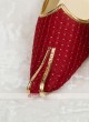 Maroon Color Silk Mojari For Wedding