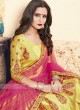 Yellow Lehenga Choli with Contrast Dupatta