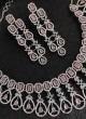 Pink Diamond Studded Designer Necklace Set