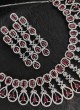 Silver Based Diamond Necklace Set