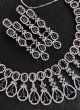 Blue Diamond Necklace Set For Women