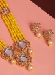 Stylish Gold Plated Long Necklace Set