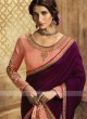 Wine Color Silk Saree