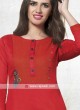 Casual Tomato Color Kurti