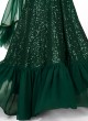 Green Designer Sequins Embroidered Lehenga Choli