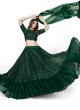 Green Designer Sequins Embroidered Lehenga Choli