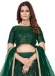 Green Designer Sequins Embroidered Lehenga Choli