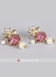 Pink Pearl Drop Earrings