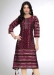 Batik Printed Purple Kurti For Women