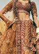 Mustard Yellow And Pink Designer Bridal Lehenga Choli