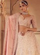 Baby Pink Raw Silk Lehenga Choli With Heavy Embroidered Work