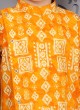 Yellow Printed Readymade Kurta Pajama