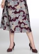 Readymade A-Line Floral Kurti In Wine