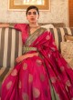 Pink Contemporary Silk Saree