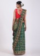 Green Bandhani Gajji Silk Gharchola Saree