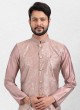 Festive Wear Onion Pink Nehru Jacket Set