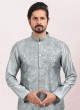 Fancy Printed Nehru Jacket Set For Wedding