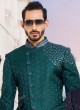 Traditional Wear Brocade Silk Indowestern Set For Men