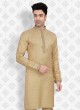 Golden Color Cotton Silk Kurta Pajama