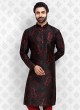 Black Color Printed Kurta Pajama