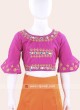 Cotton Silk Embroidered Kids Chaniya Choli