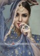 Grey Soft Net Lehenga Choli