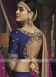 Blue Embroidered Lehenga