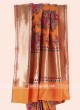 Banarasi Silk Saree in Orange
