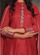 Festive Wear Salwar Kameez In Red Color