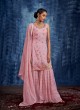 Dusty Rose Pink Palazzo Salwar Suit