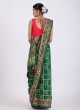 Green Bandhani Gajji Silk Gharchola Saree