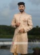 Multi Color Sequins Work Sherwani