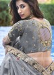 Silk Heavy Embroidered Lehenga Choli in Grey