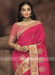 Pink Art Silk Saree