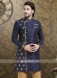 Party Wear Dark Navy Blue Indo Western