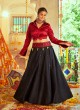 Attractive Black And Maroon Garba Chaniya Choli