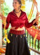 Attractive Black And Maroon Garba Chaniya Choli